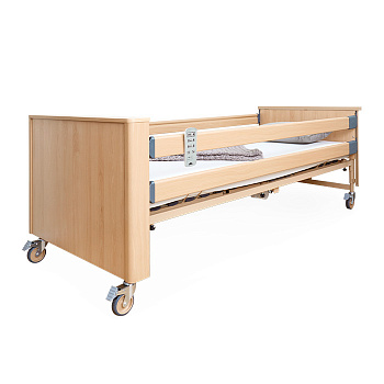 Кровать электрическая Burmeier Dali Standard c деревянными декоративными панелями 